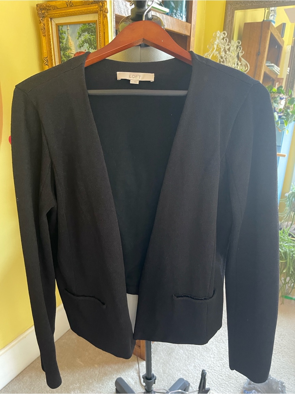 LOFT Black Open-Front Women's Sweater/Blazer